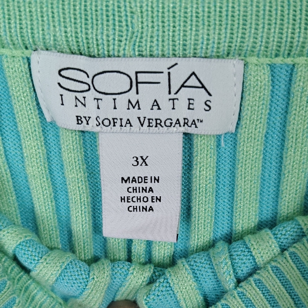 Sofia By Sofia Vergara Mint Ribbed Flare Pants. J - image 2